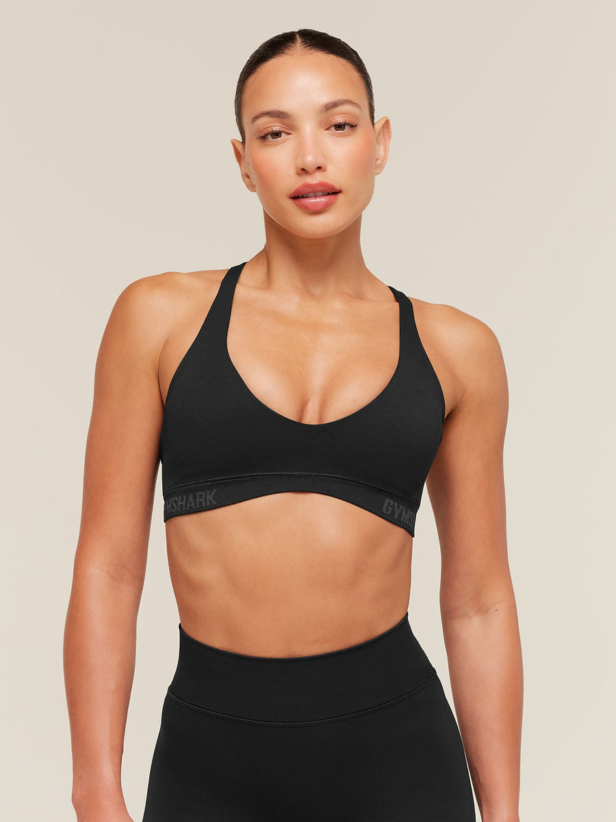 Gymshark Flex V4 Sports Bra — Black/P885 — 1