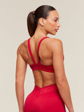 Gymshark Flex V4 Sports Bra — Carmine Red/P363 — 2