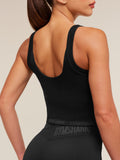 Gymshark Flex V4 Tank Top — Black/P885 — 2