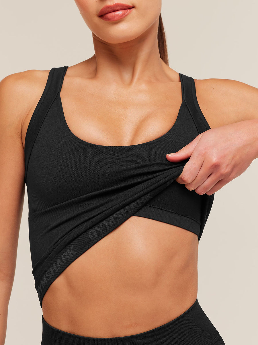 Gymshark Flex V4 Tank Top — Black/P885 — 5