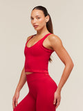 Gymshark Flex V4 Tank Top — Carmine Red/P363 — 3