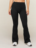 Gymshark Shape Bonded Flared Short Leggings — Black — 1