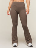 Gymshark Shape Bonded Flared Short Leggings — Soft Brown — 1