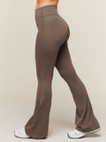 Gymshark Shape Bonded Flared Short Leggings — Soft Brown — 3