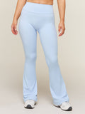 Gymshark Shape Bonded Flared Short Leggings — Tranquil Blue — 1
