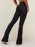 Gymshark Shape Bonded Flared Tall Leggings — Black — 4