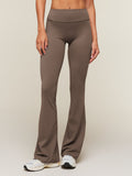 Gymshark Shape Bonded Flared Tall Leggings — Soft Brown — 1