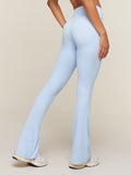 Gymshark Shape Bonded Flared Tall Leggings — Tranquil Blue — 4