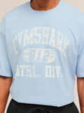 Gymshark Athletic Division Graphic T-Shirt — Chilled Blue — 6