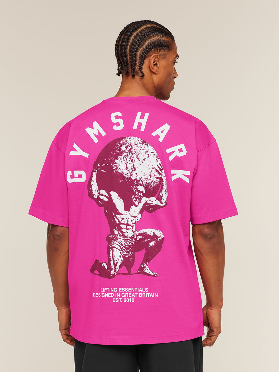 Gymshark Atlas T-Shirt — Super-Set Pink — 1