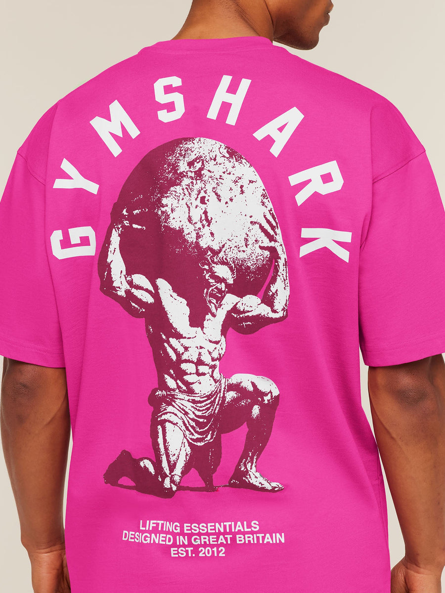 Gymshark Atlas T-Shirt — Super-Set Pink — 5