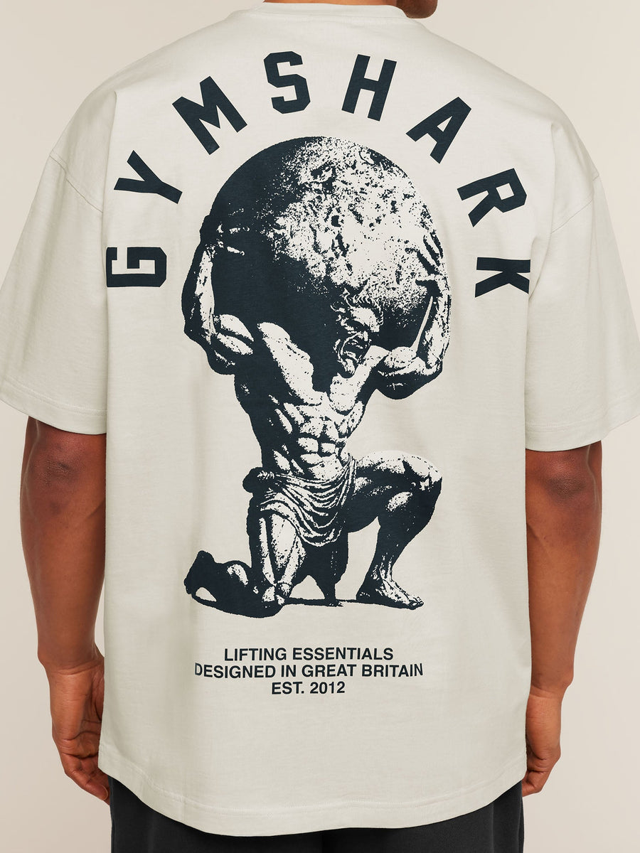 Gymshark Atlas T-Shirt — Tinted White — 5