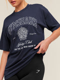 Gymshark College Crest Graphic T-Shirt — Heavy Blue — 5