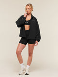 Gymshark College Crest Graphic Track Jacket — Black — 7