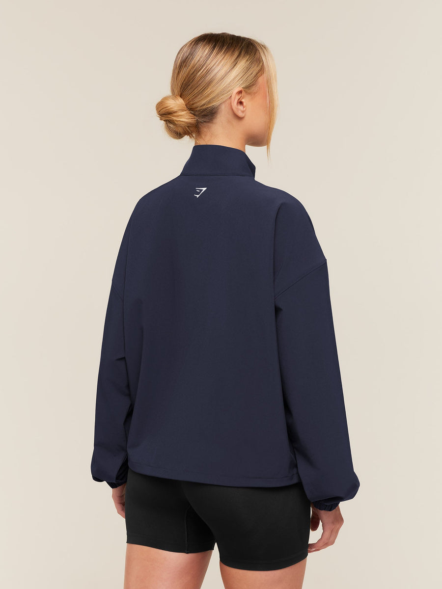 Gymshark College Crest Graphic Track Jacket — Heavy Blue — 2