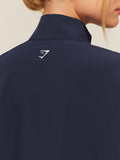 Gymshark College Crest Graphic Track Jacket — Heavy Blue — 6
