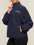 Gymshark College Crest Graphic Track Jacket — Heavy Blue — 4