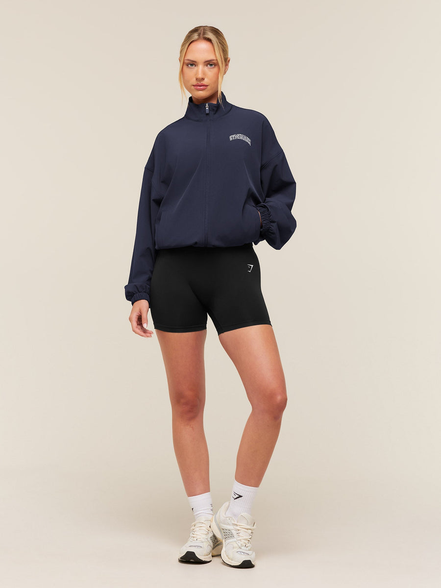 Gymshark College Crest Graphic Track Jacket — Heavy Blue — 7