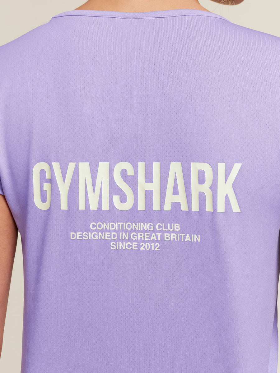 Gymshark Conditioning Club Baby Tee — Pace Purple — 5
