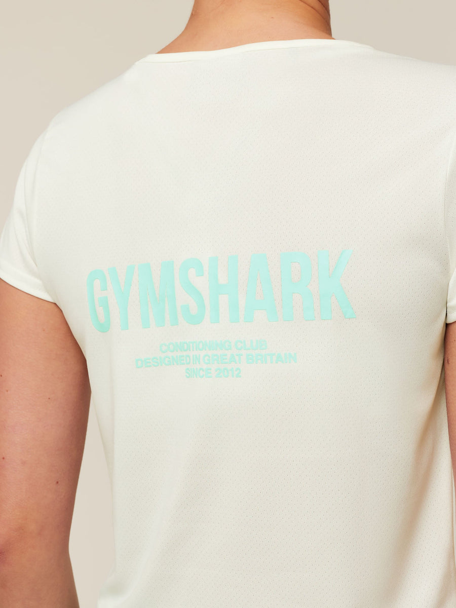Gymshark Conditioning Club Baby Tee — Soft White — 5