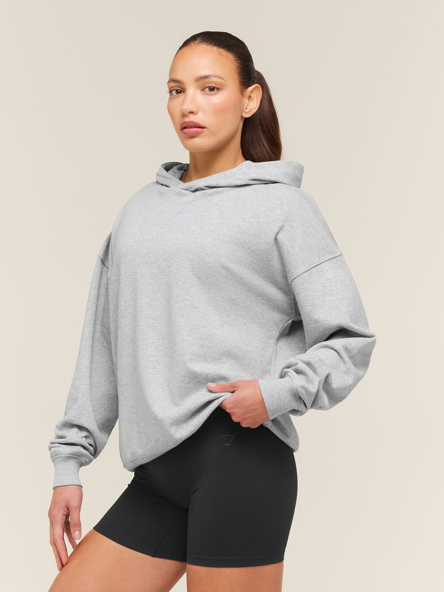 Gymshark Conditioning Club Hoodie — Light Grey Core Marl — 3
