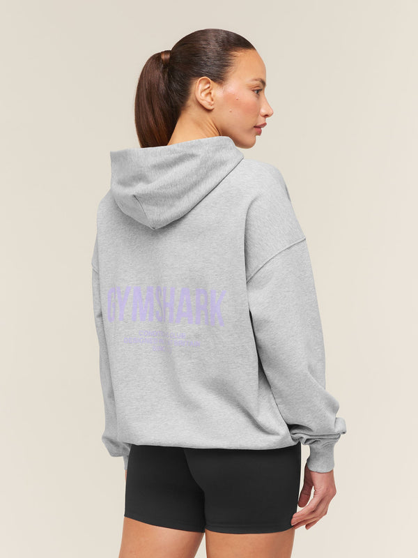 Gymshark Conditioning Club Hoodie — Light Grey Core Marl