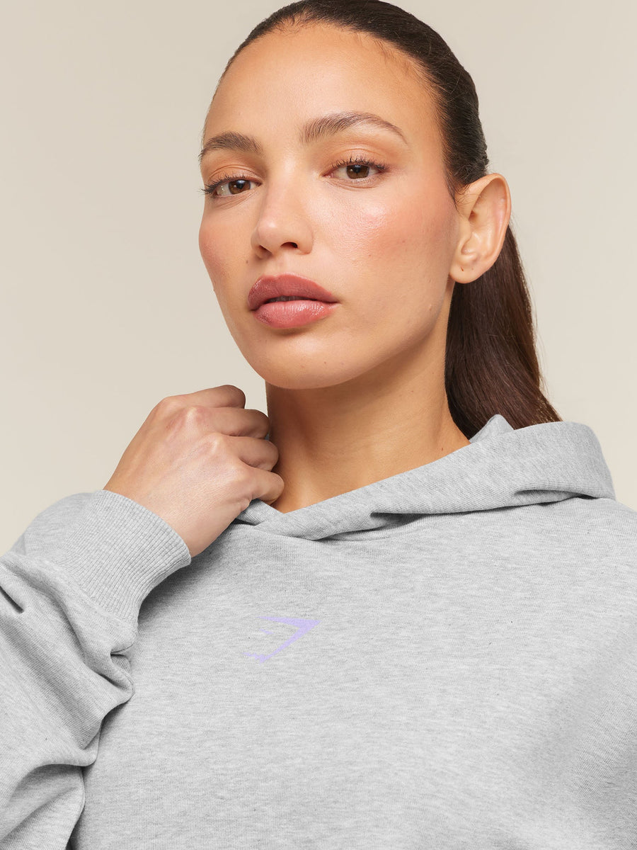 Gymshark Conditioning Club Hoodie — Light Grey Core Marl — 5