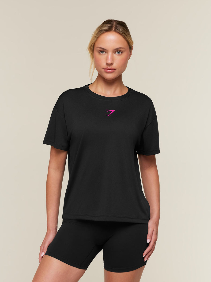 Gymshark Conditioning Club Oversized Short Sleeve T-Shirt — Black — 1