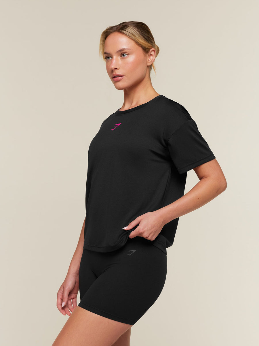Gymshark Conditioning Club Oversized Short Sleeve T-Shirt — Black — 3