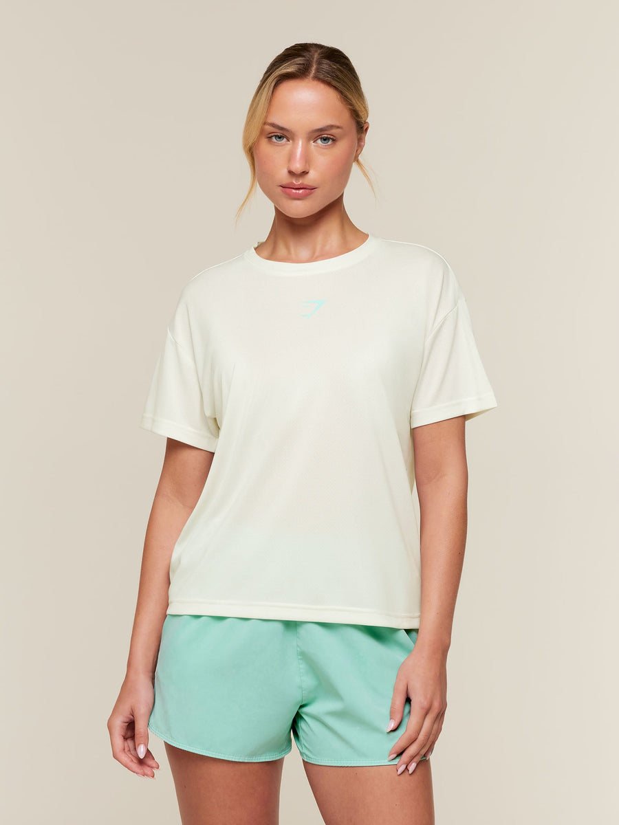Gymshark Conditioning Club Oversized Short Sleeve T-Shirt — Soft White — 1
