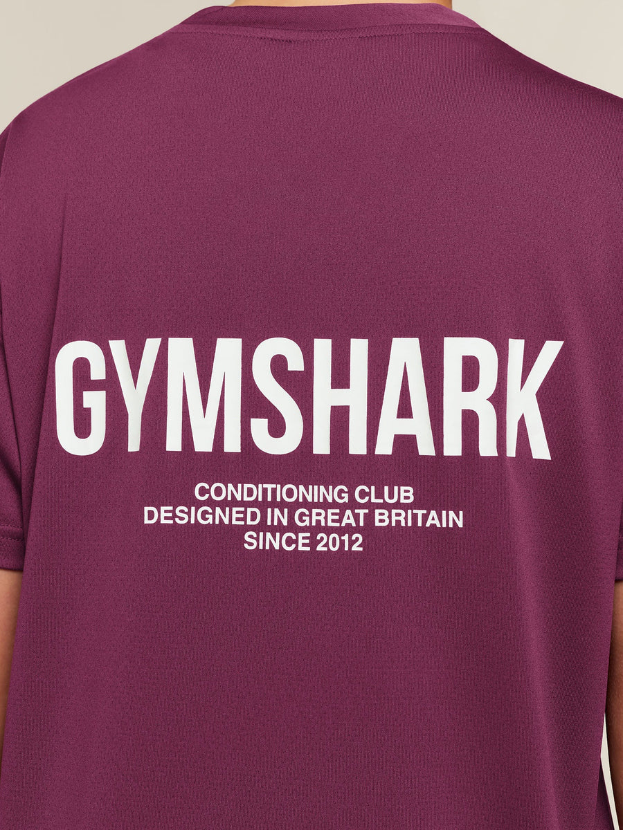 Gymshark Conditioning Club Oversized Short Sleeve T-Shirt — Strength Pink — 5