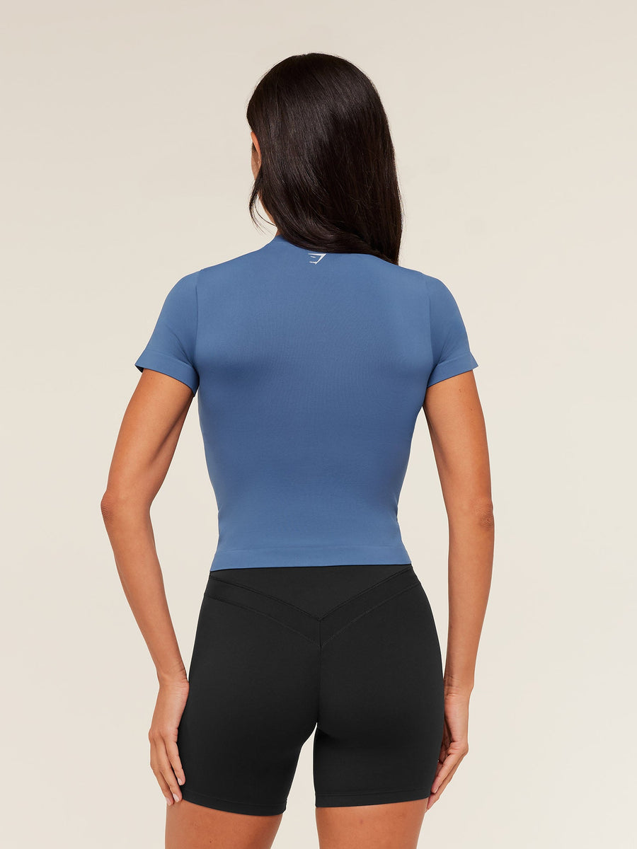 Gymshark Everyday Seamless Lifting Club Short Sleeve Top — Compound Blue — 2