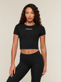 Gymshark For The Ones Who Show Up Graphic Baby Tee — Black — 1