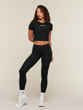 Gymshark For The Ones Who Show Up Graphic Baby Tee — Black — 4