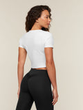Gymshark For The Ones Who Show Up Graphic Baby Tee — White — 2