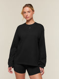 Gymshark For The Ones Who Show Up Graphic Long Sleeve Top — Black — 1