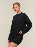 Gymshark For The Ones Who Show Up Graphic Long Sleeve Top — Black — 3