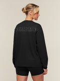 Gymshark For The Ones Who Show Up Graphic Long Sleeve Top — Black — 2