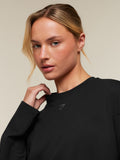 Gymshark For The Ones Who Show Up Graphic Long Sleeve Top — Black — 6