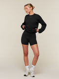 Gymshark For The Ones Who Show Up Graphic Long Sleeve Top — Black — 4