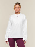 Gymshark For The Ones Who Show Up Graphic Long Sleeve Top — White — 1