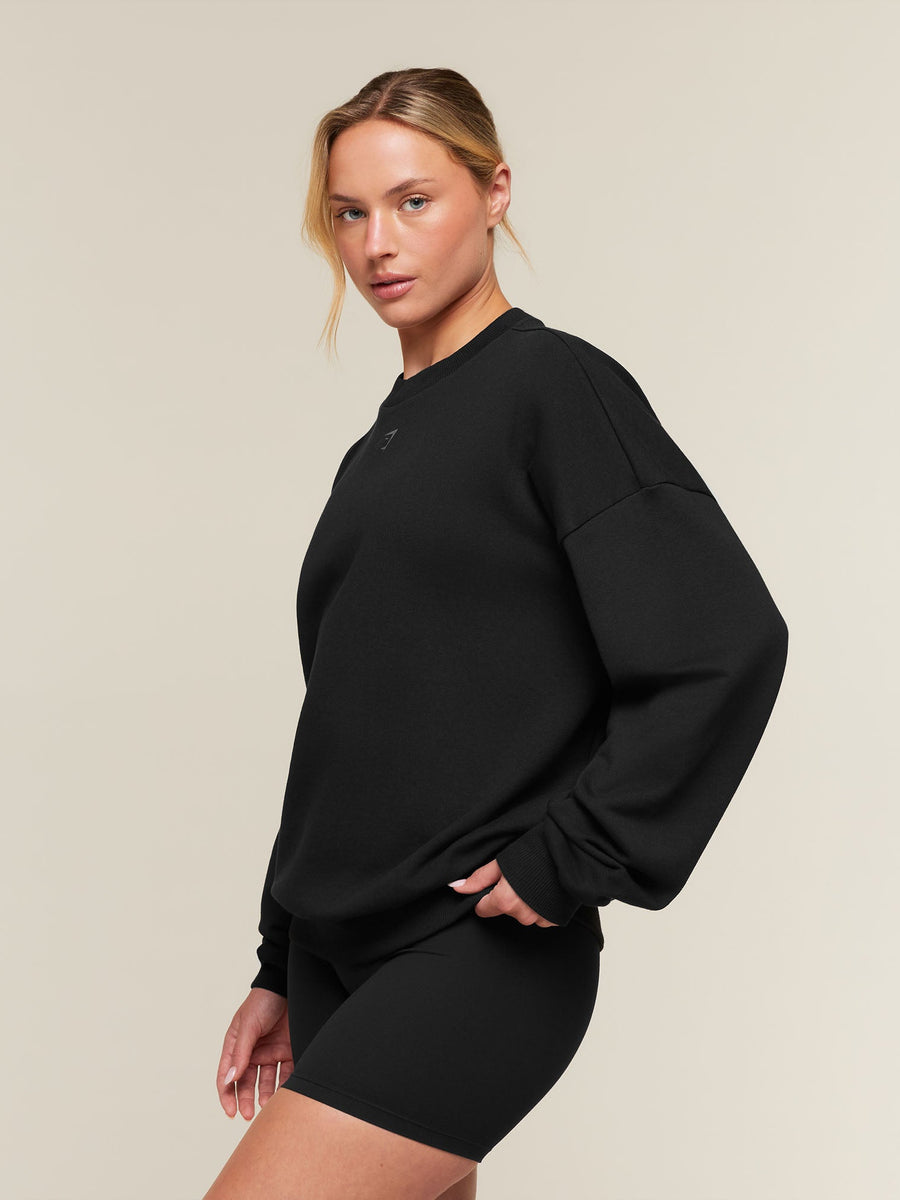 Gymshark For The Ones Who Show Up Graphic Sweatshirt — Black — 3