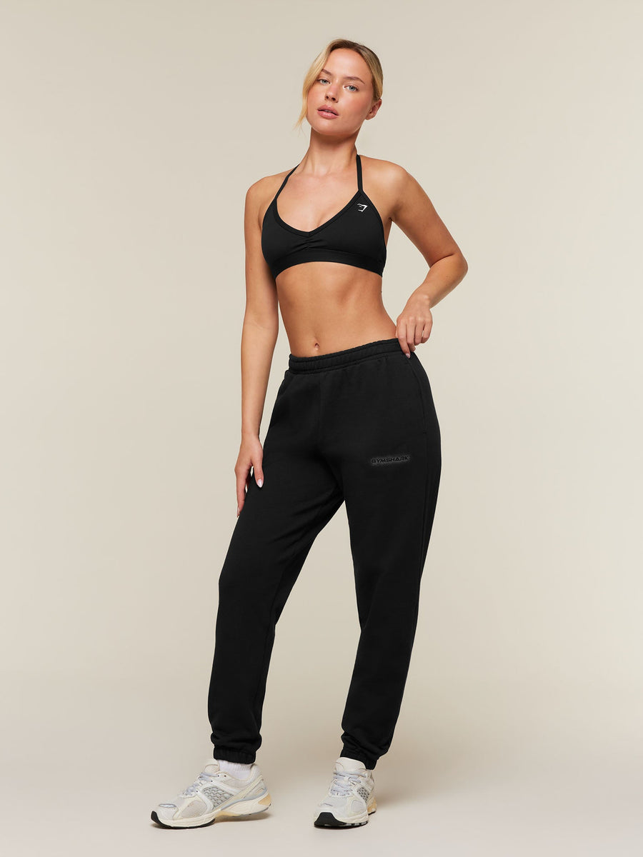 Gymshark For the Ones Who Show Up Graphic Joggers — Black — 4