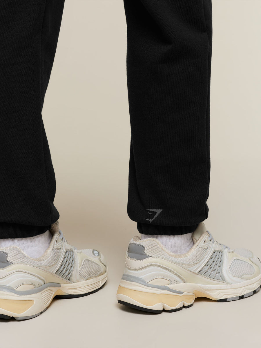 Gymshark For the Ones Who Show Up Graphic Joggers — Black — 5