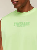 Gymshark Motion Blur Graphic Tank — Pace Green — 4