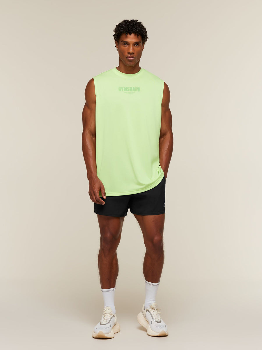 Gymshark Motion Blur Graphic Tank — Pace Green — 6