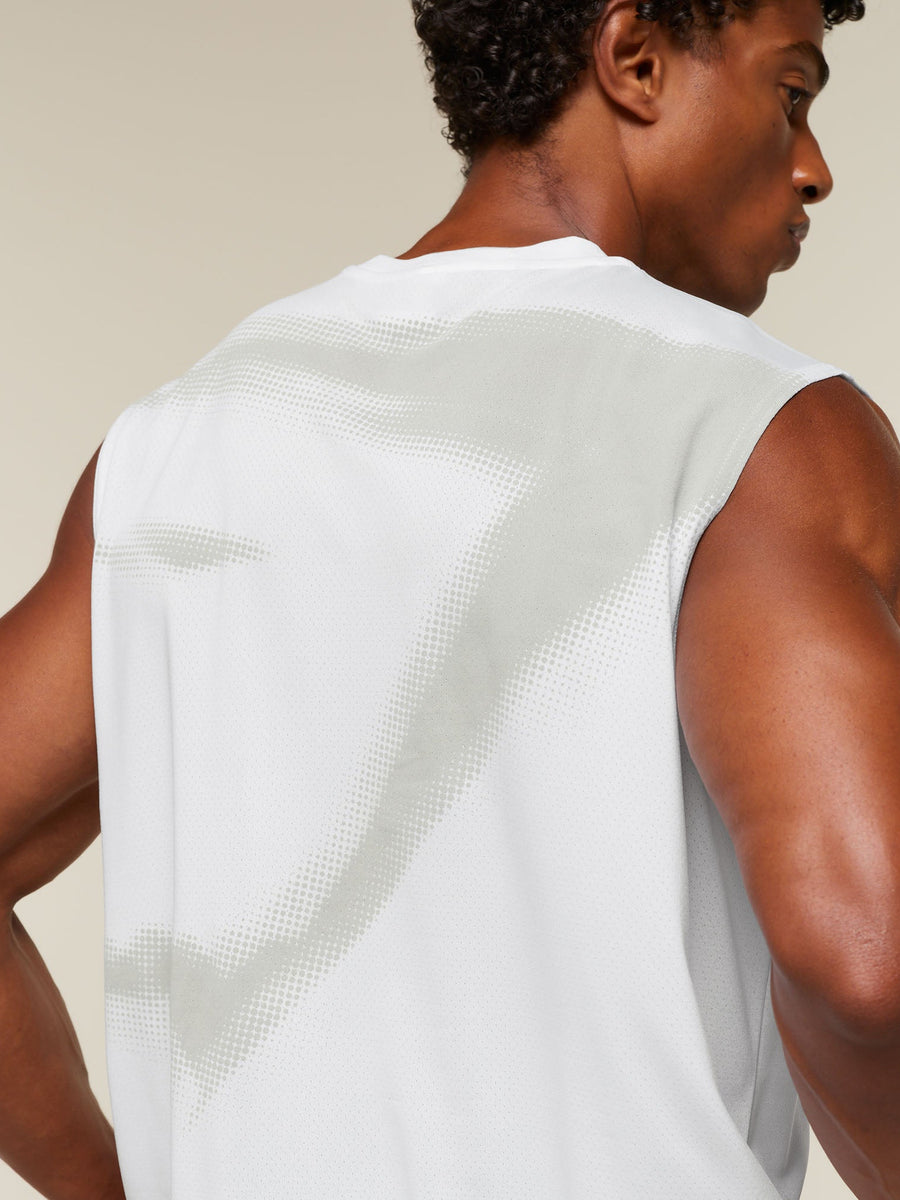 Gymshark Motion Blur Graphic Tank — White — 5