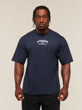 Gymshark Faded Collegiate Graphic T-Shirt — Heavy Blue — 3