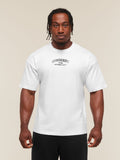 Gymshark Faded Collegiate Graphic T-Shirt — White — 1