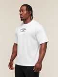 Gymshark Faded Collegiate Graphic T-Shirt — White — 3